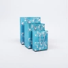 Blue cartoon rabbit pattern gift bag, large hand-held eco-friendly paper bag, gift packaging details Picture